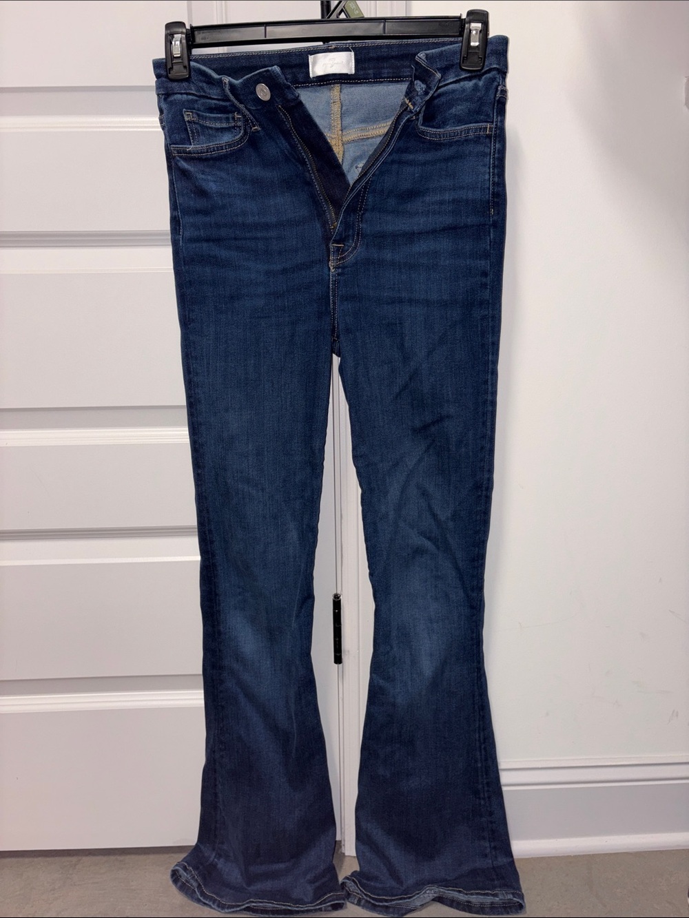 7 For All Mankind Dark Blue Bootcut Jeans